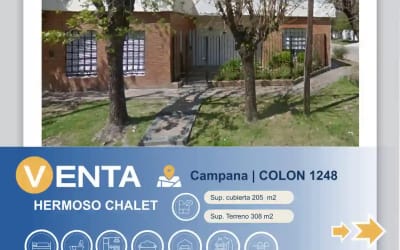 Casa en Venta -Colon 1248