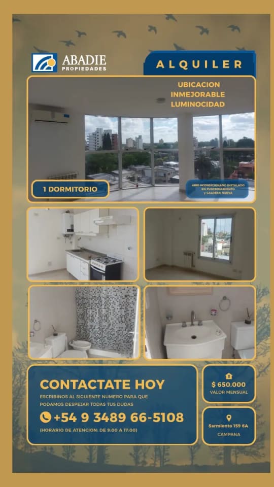 Depto en Alquiler-Sarmiento 159 6°Piso